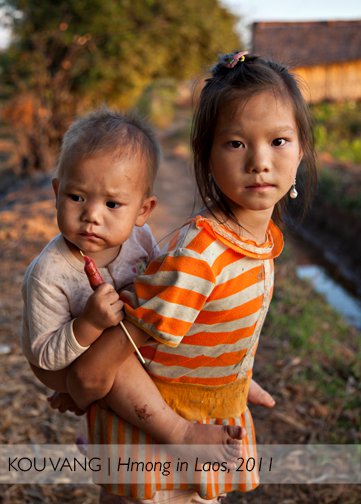 Hmong girl and baby